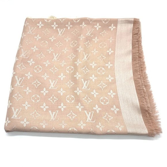 LOUIS VUITTON Pink Monogram Scarf - Picture 1 of 4